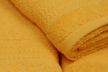 Hobby Håndkle Set om 3 - Mørkegul - Tekstiler & tepper - Baderomstekstiler - Håndklær