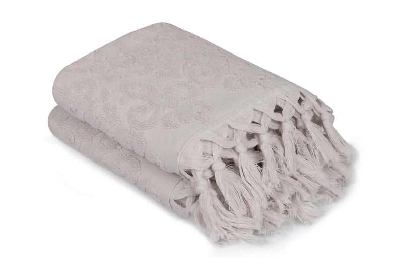 Håndkle aheser 50x90 cm 2-pk - Grålilla - Baderomstekstiler - Håndklær