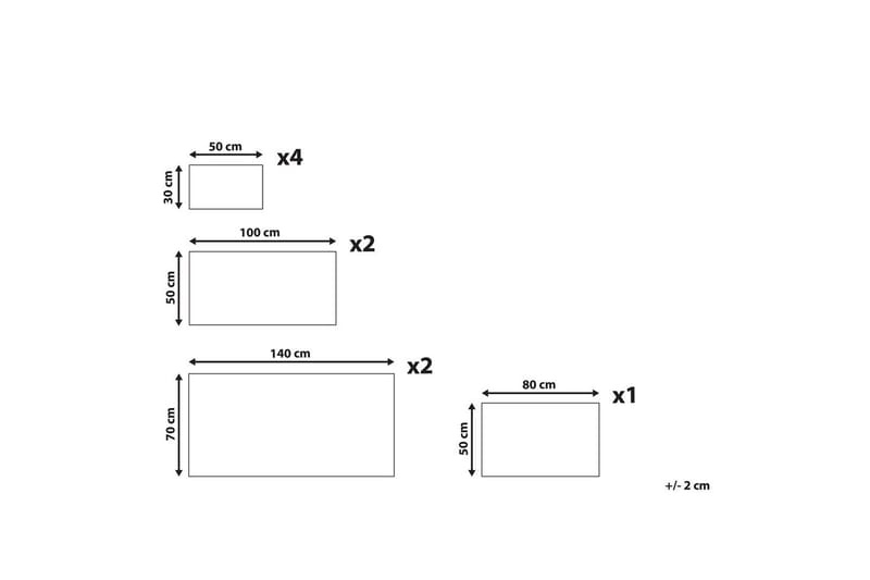 Håndkle Areora sett med 9 Beige - Beige - Tekstiler & tepper - Baderomstekstiler - Håndklær
