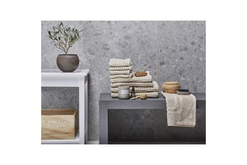 Håndkle Areora sett med 9 Beige - Beige - Tekstiler & tepper - Baderomstekstiler - Håndklær