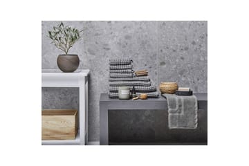 Håndkle Areora sett med 9 Grå - Grå - Tekstiler & tepper - Baderomstekstiler - Håndklær