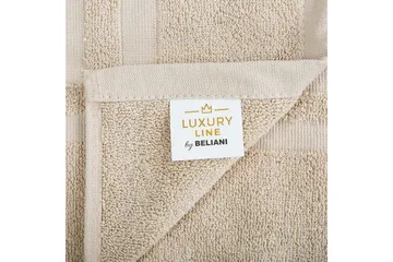 Håndkle Atai sett på 9 Beige - Beige - Tekstiler & tepper - Baderomstekstiler - Håndklær