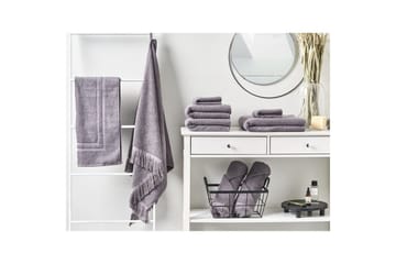 Håndkle Atiu sett på 9 Grå - Grå - Tekstiler & tepper - Baderomstekstiler - Håndklær