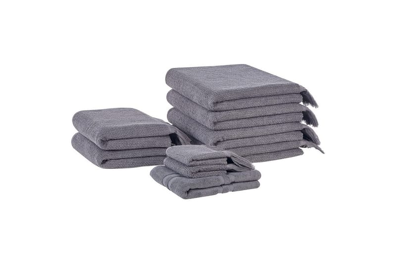 Håndkle Atiu sett på 9 Grå, Grå