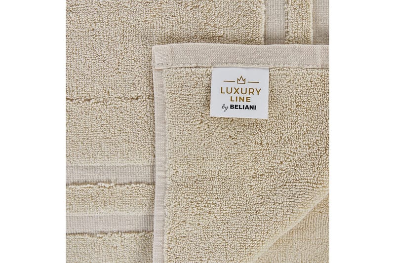 Håndkle Atiu sett på 9 Beige - Beige - Tekstiler & tepper - Baderomstekstiler - Håndklær
