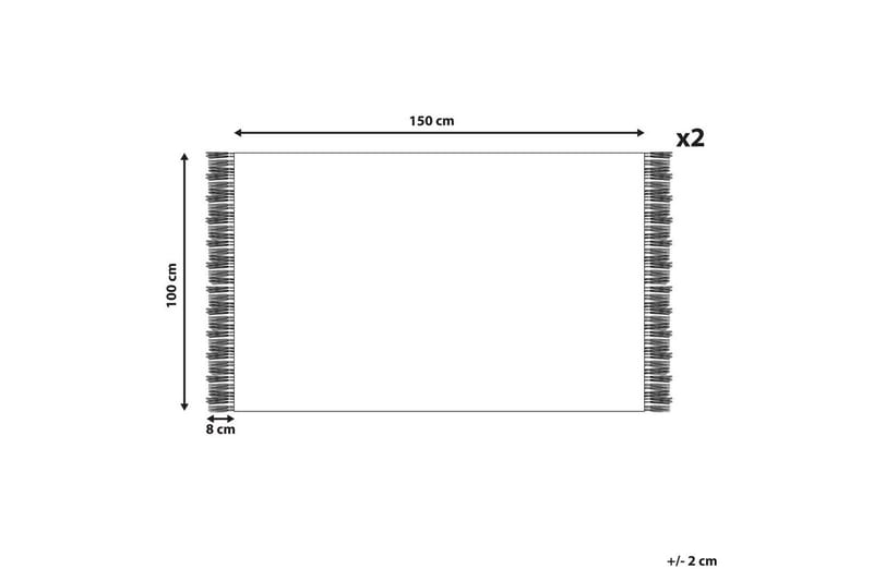 Håndkle Atiu sett på 2 Grå - Grå - Tekstiler & tepper - Baderomstekstiler