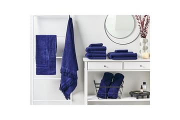 Håndkle Atiu sett på 9 Blå - Blå - Tekstiler & tepper - Baderomstekstiler - Håndklær