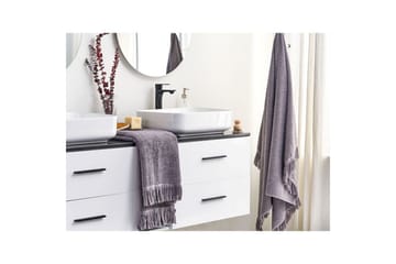 Håndkle Atiu sett på 2 Grå - Grå - Tekstiler & tepper - Baderomstekstiler