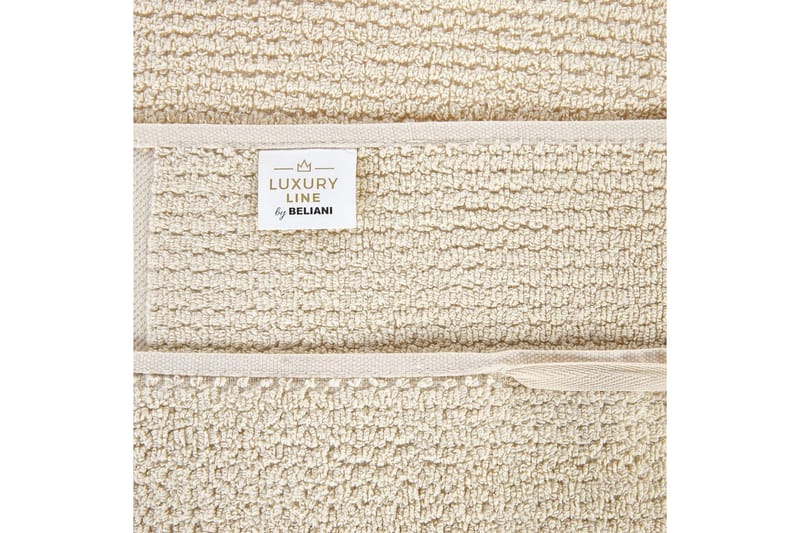 Håndkle Atiu sett på 2 Beige - Beige - Tekstiler & tepper - Baderomstekstiler