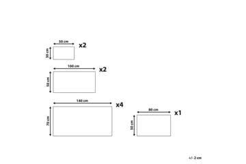 Håndkle Atiu sett på 9 Beige - Beige - Tekstiler & tepper - Baderomstekstiler - Håndklær