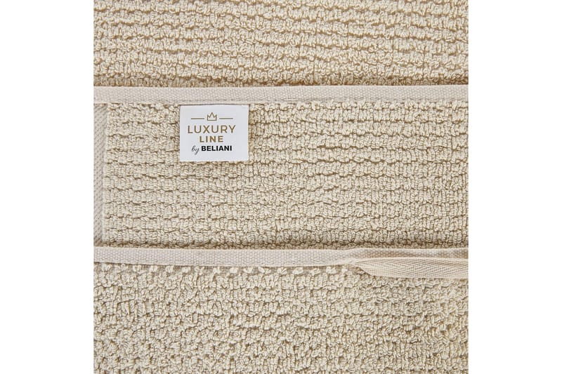 Håndkle Atiu sett på 9 Beige - Beige - Tekstiler & tepper - Baderomstekstiler - Håndklær