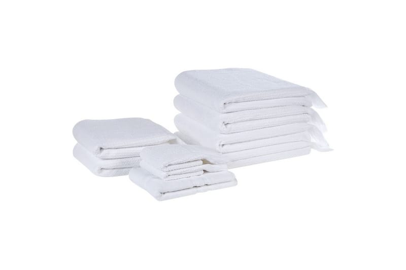 Håndkle Atiu sett på 9 Hvit, Hvit