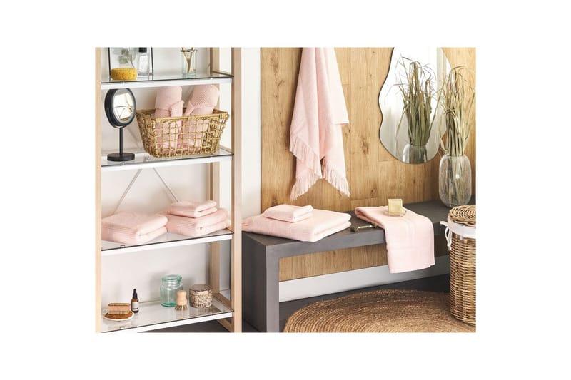 Håndkle Atiu sett på 9 Rosa - Rosa - Tekstiler & tepper - Baderomstekstiler - Håndklær