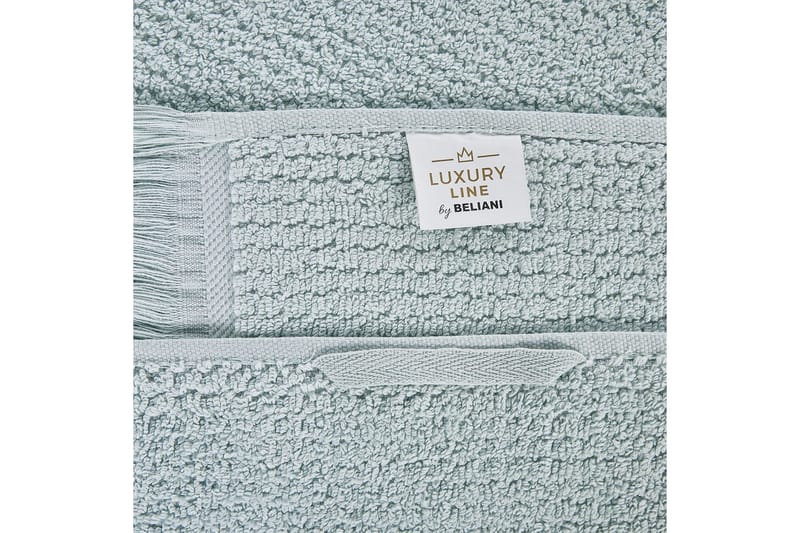 Håndkle Atiu sett på 9 Grønn - Grønn - Tekstiler & tepper - Baderomstekstiler - Håndklær