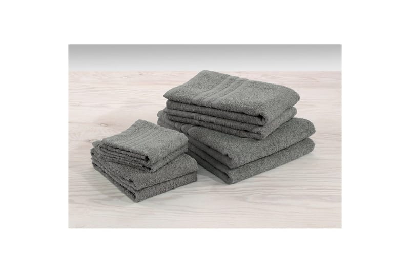 Håndkle Basic Frotté - Grå - Tekstiler & tepper - Baderomstekstiler