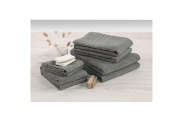 Håndkle Basic Frotté - Grå - Tekstiler & tepper - Baderomstekstiler