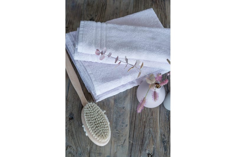 Håndkle Basic Frotté - Hvit - Tekstiler & tepper - Baderomstekstiler