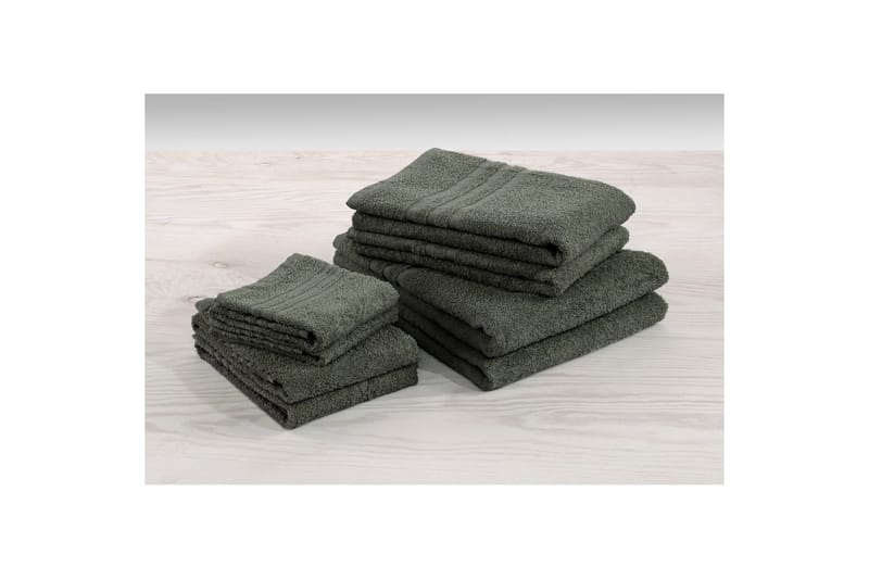 Håndkle Basic Frotté - Mørk grønn - Tekstiler & tepper - Baderomstekstiler