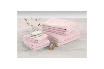 Håndkle Basic Frotté - Rosa - Tekstiler & tepper - Baderomstekstiler