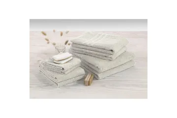 Håndkle Basic Frotté - Sand - Tekstiler & tepper - Baderomstekstiler