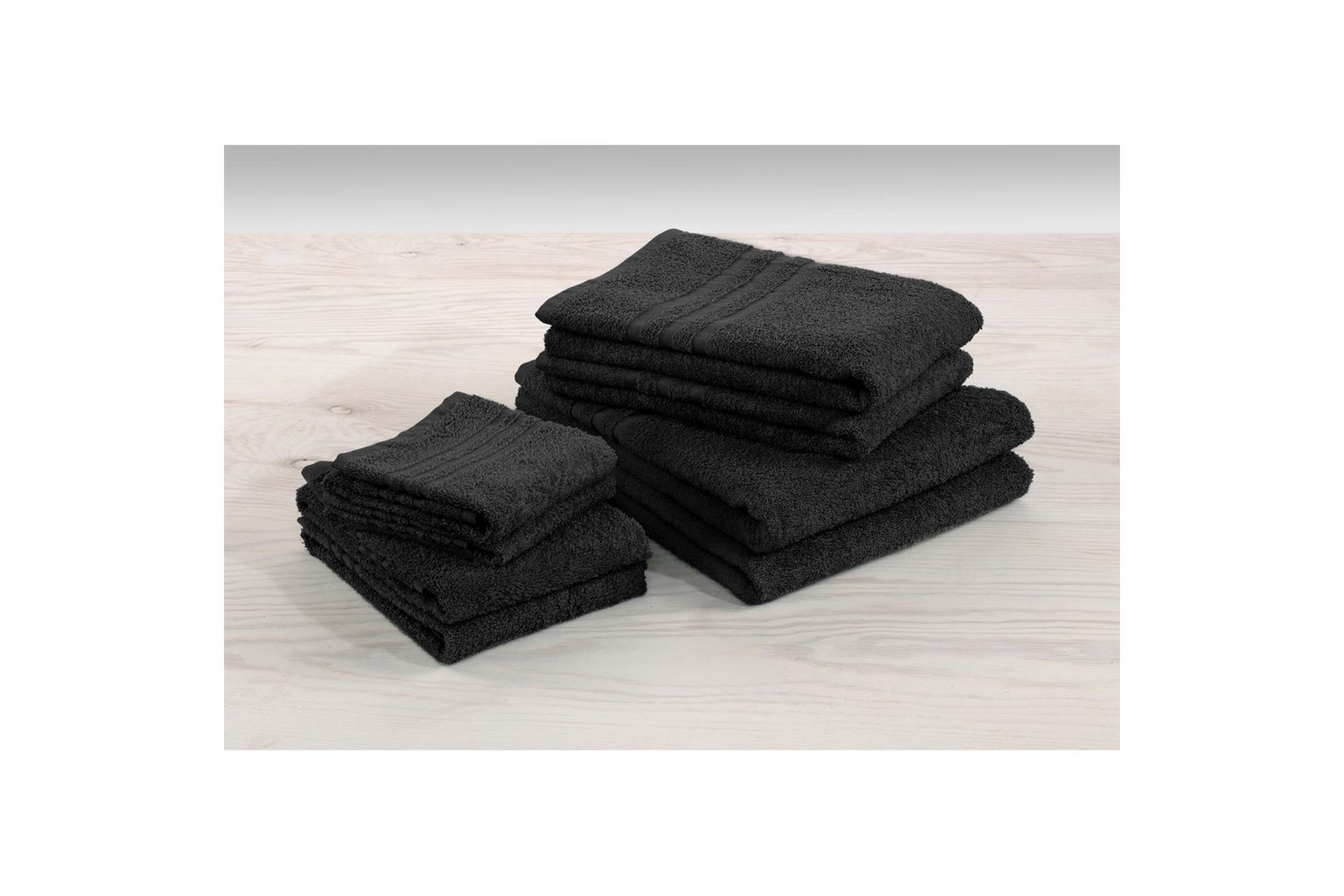 Håndkle Basic Frotté - Svart - Tekstiler & tepper - Baderomstekstiler