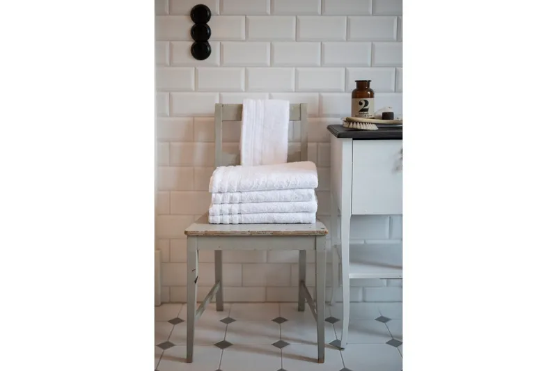 Håndkle Corfu Hvit - 50 x 70 cm - Tekstiler & tepper - Baderomstekstiler