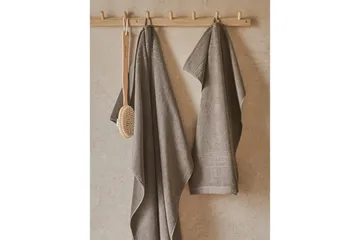 Håndkle Helle 50 x 70 cm - Brun - Tekstiler & tepper - Baderomstekstiler