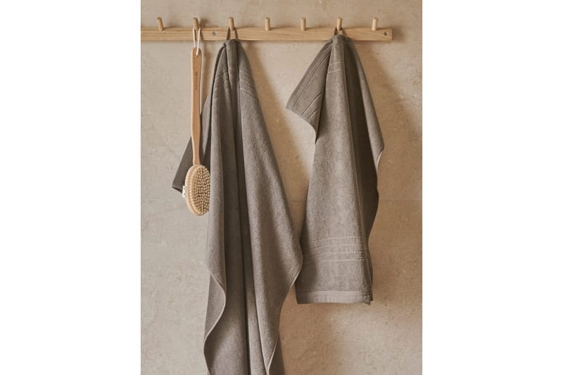 Håndkle Helle 50 x 70 cm - Brun - Tekstiler & tepper - Baderomstekstiler
