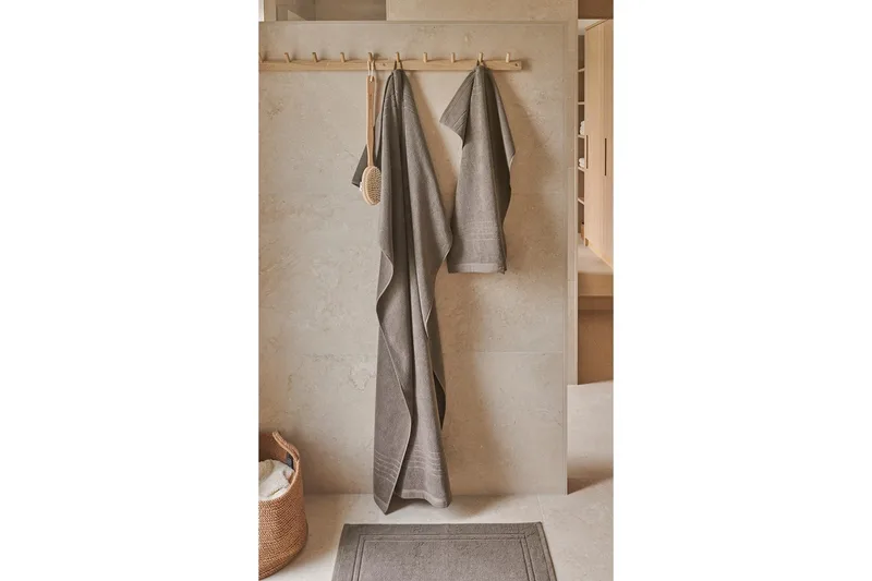 Håndkle Helle 50 x 70 cm - Brun - Tekstiler & tepper - Baderomstekstiler