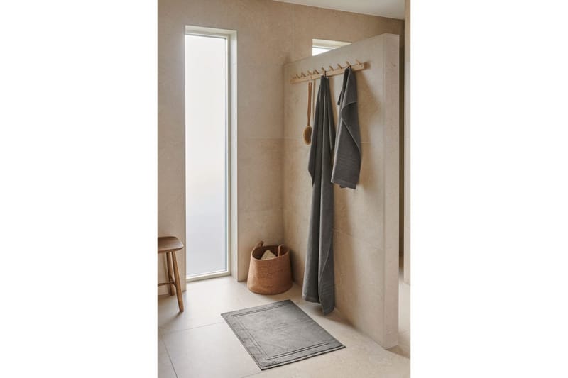 Håndkle Helle 50 x 70 cm - Grå - Tekstiler & tepper - Baderomstekstiler