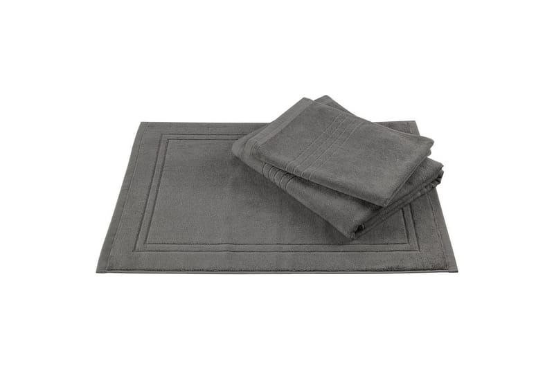 Håndkle Helle 50 x 70 cm - Grå - Tekstiler & tepper - Baderomstekstiler