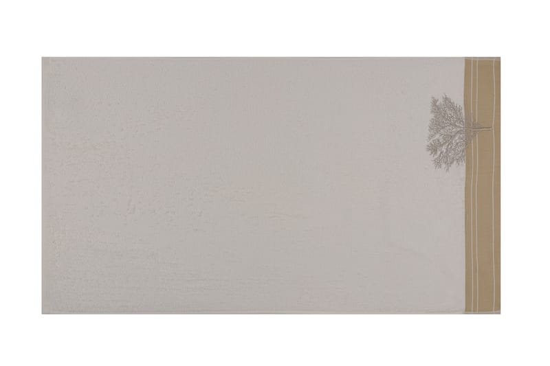 Håndkle Hobby 50x90 cm 2-pk - Creme/Hvit - Baderomstekstiler - Håndklær