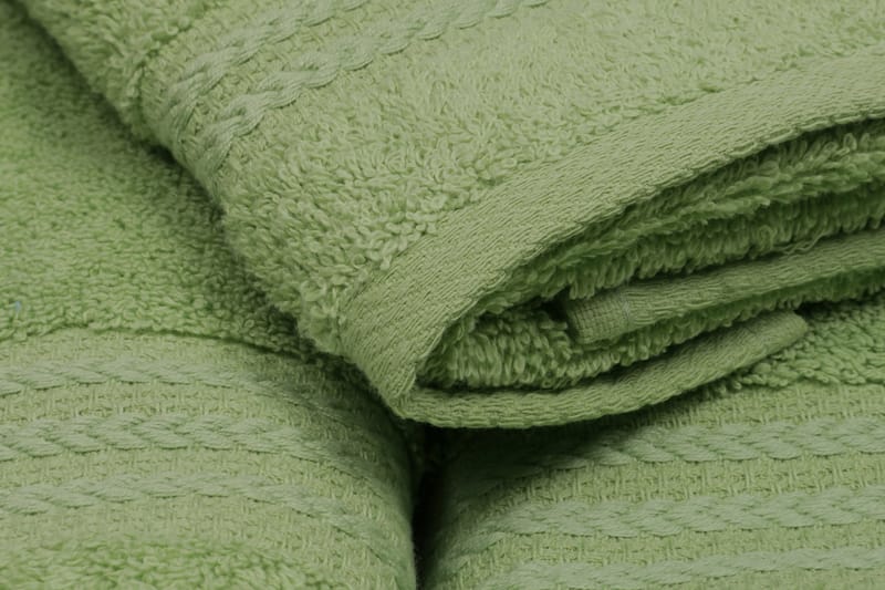 Håndkle Hobby Set om 3 - Grønn - Håndklær