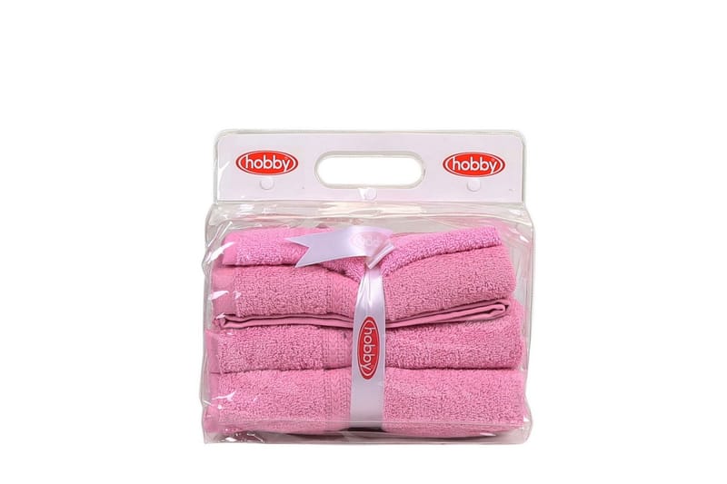 Håndkle Hobby Set om 3 - Rosa - Håndklær