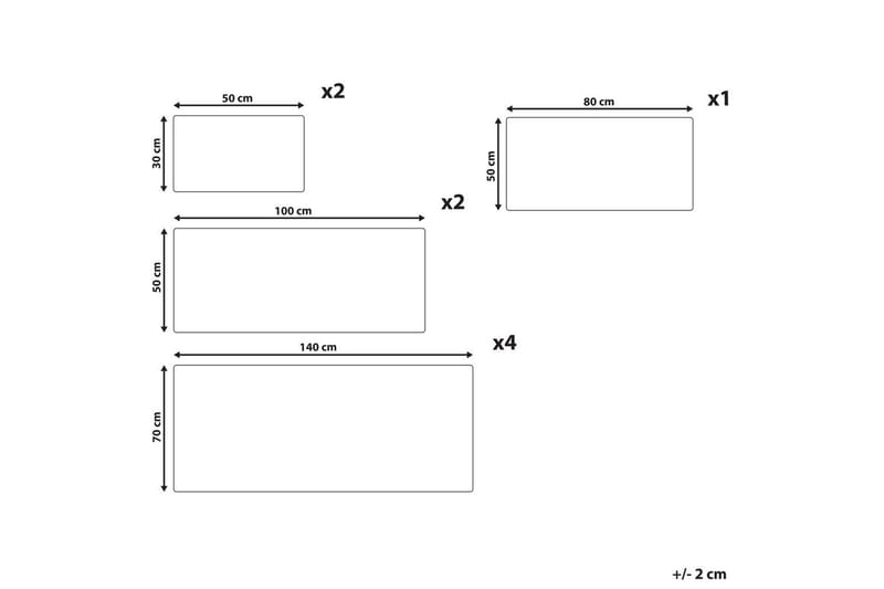 Håndkle Mitiaro sett á 9 Beige - Beige - Tekstiler & tepper - Baderomstekstiler - Håndklær