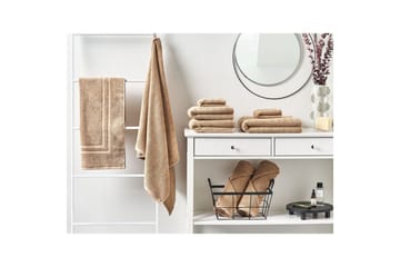 Håndkle Mitiaro sett á 9 Beige - Beige - Tekstiler & tepper - Baderomstekstiler - Håndklær