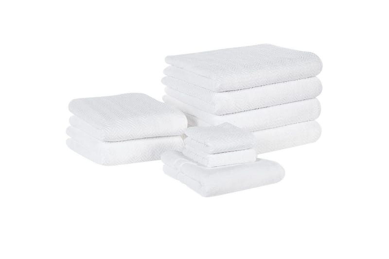 Håndkle Mitiaro sett á 9 Hvit, Hvit