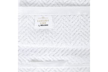 Håndkle Mitiaro sett av 2 Hvit - Hvit - Tekstiler & tepper - Baderomstekstiler