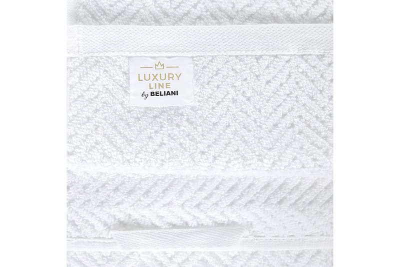 Håndkle Mitiaro sett av 2 Hvit - Hvit - Tekstiler & tepper - Baderomstekstiler