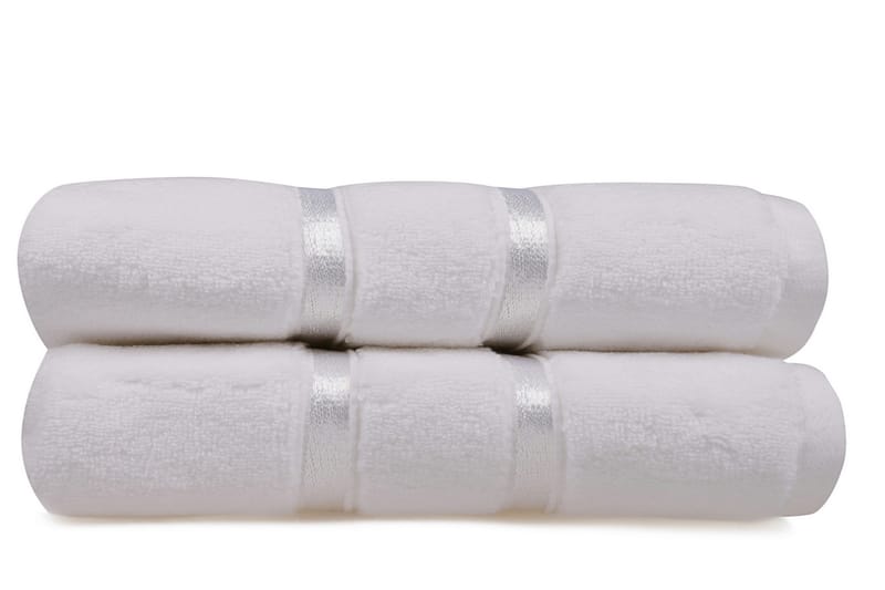 Håndkle Rhuddlan 2-pk - Hvit - Baderomstekstiler - Håndklær