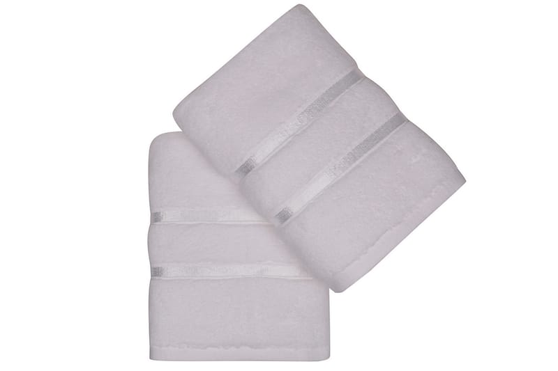 Håndkle Rhuddlan 2-pk - Hvit - Baderomstekstiler - Håndklær