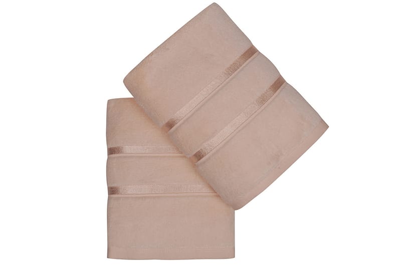 Håndkle Rhuddlan 2-pk - Lakserose - Baderomstekstiler - Håndklær