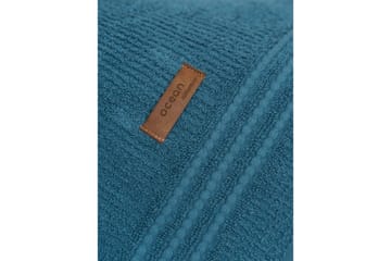 Håndklesett (3 deler) Velvære Petrolblå - Petrolblå - Tekstiler & tepper - Baderomstekstiler