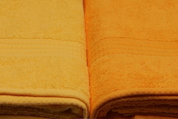 Hobby Badehåndkle 70x140 cm 4-pk - Gul/Oransje - Tekstiler & tepper - Baderomstekstiler