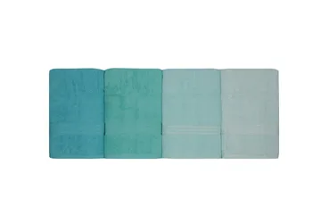 Hobby Badehåndkle 70x140 cm 4-pk - LyseGrønn/Grønn/Mint - Tekstiler & tepper - Baderomstekstiler