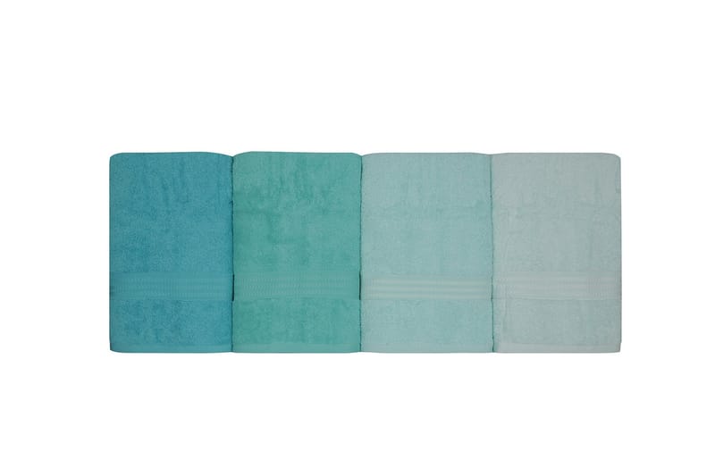 Hobby Badehåndkle 70x140 cm 4-pk - LyseGrønn/Grønn/Mint - Tekstiler & tepper - Baderomstekstiler