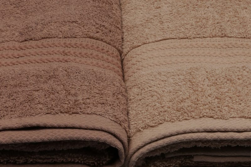 Hobby Badehåndkle 70x140 cm 4-pk - Creme/Beige/Brun - Tekstiler & tepper - Baderomstekstiler