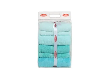 Hobby Badehåndkle 70x140 cm 4-pk - LyseGrønn/Grønn/Mint - Tekstiler & tepper - Baderomstekstiler