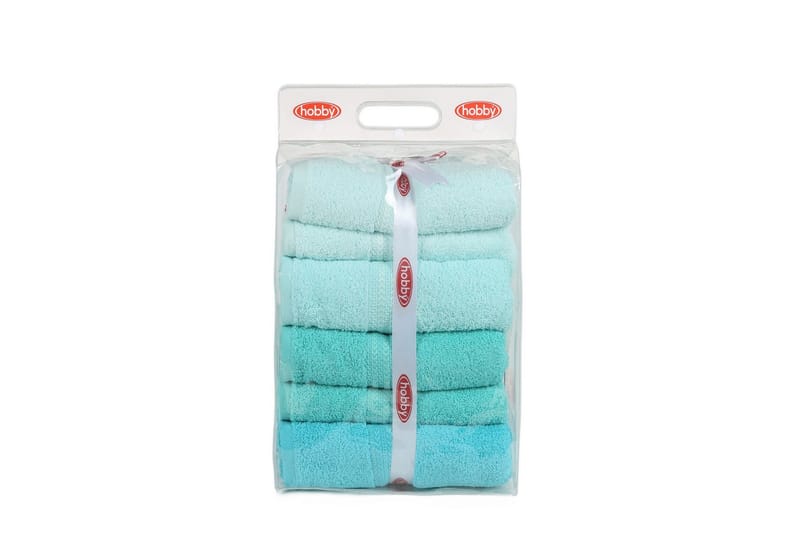 Hobby Badehåndkle 70x140 cm 4-pk - LyseGrønn/Grønn/Mint - Tekstiler & tepper - Baderomstekstiler