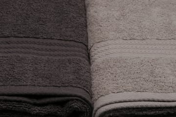 Hobby Badehåndkle 70x140 cm 4-pk - Hvit/Grå/Mørkegrå/Svart - Tekstiler & tepper - Baderomstekstiler